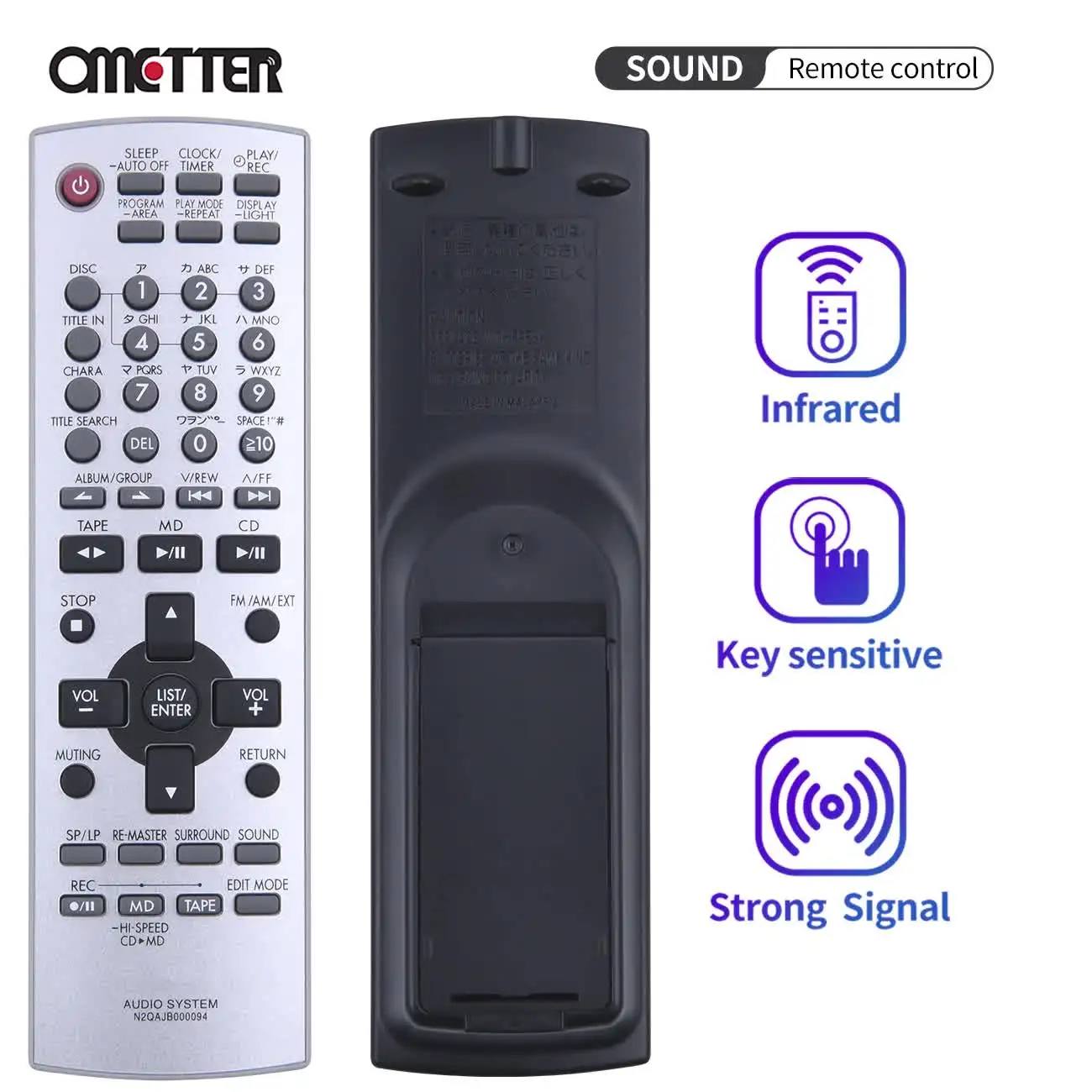 MICRO(マイクロ)CD用リモコン(remote)適応機種：CD-M2000X MICRO