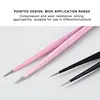 Silicone Nail Art Tweezers With Pressing Head Double Ended Nail Stickers Rhinestones Pick Up Clip Makeup Eyelash Extension Tools 4