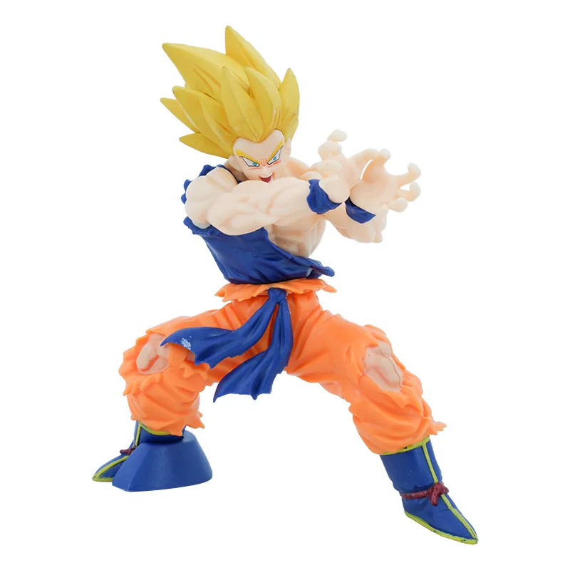 Dragon Ball Z Super Saiyan Goku Model Comic Goku Oversized Sun Goku Battle  Damaged Version Model Hand - AliExpress