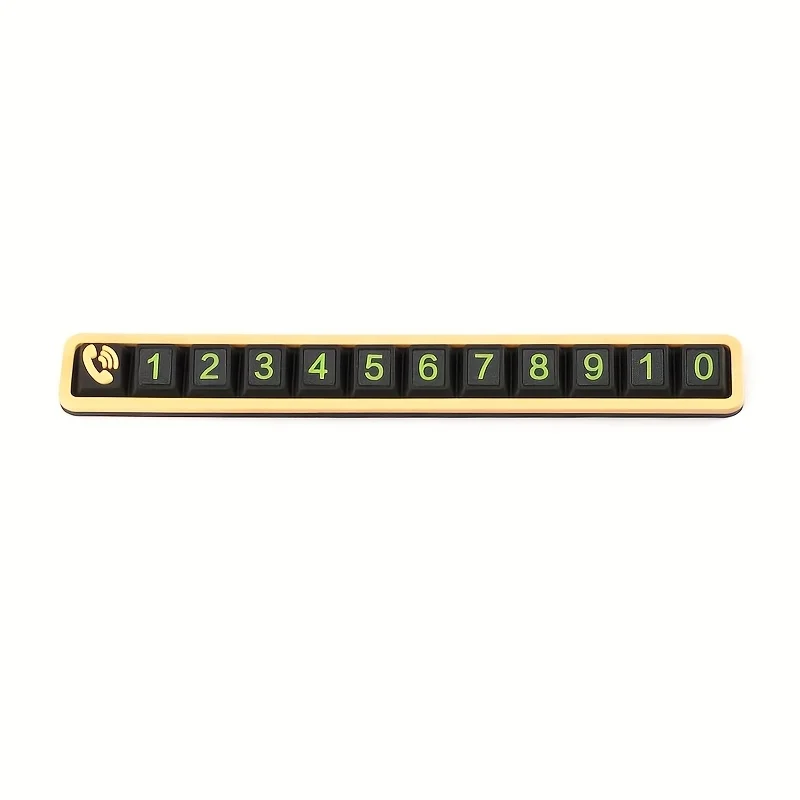 Universal High-Temp Resistant Temporary Car Parking Phone Number Plate Ornament