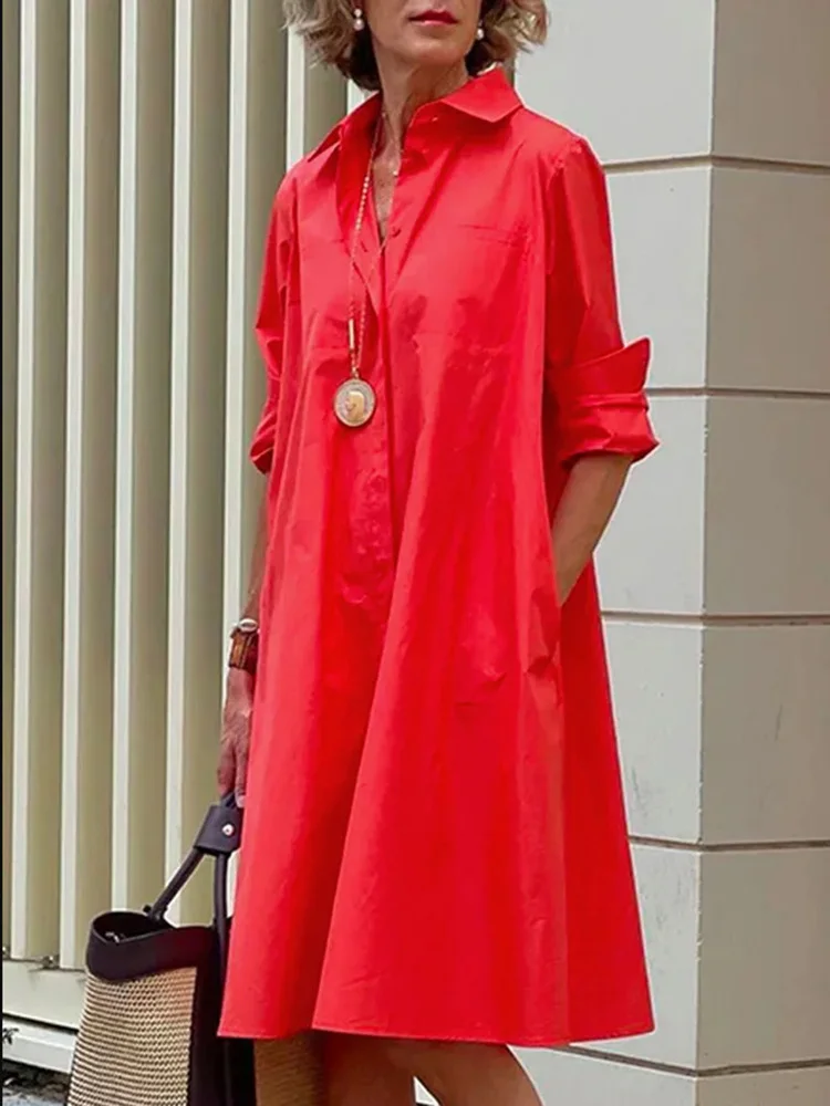 Women Office Casual Solid Straight Dress Summer Elegant Patchwork ...