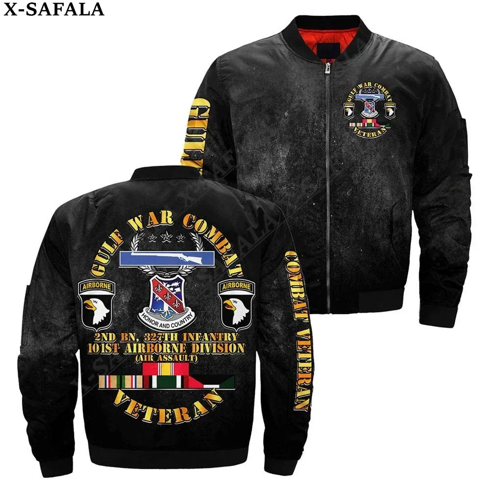 

101ST AIRBORNE Army Veteran 3D Bomber Jackets Zipper Jacket Casual Thick Coat Unisex Harajuku Men Women Streetwea-1