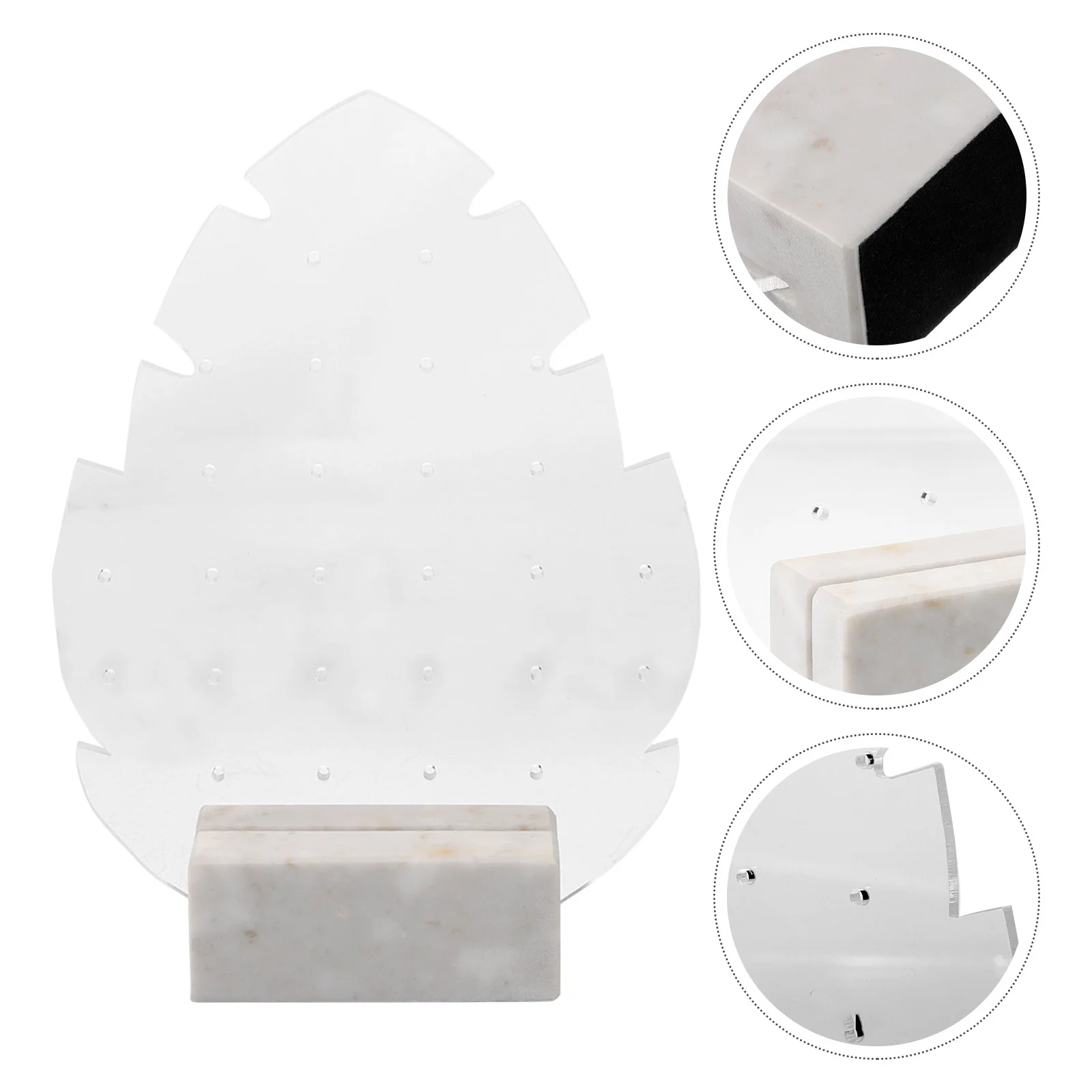 

Display Rack Acrylic Earring Holder Earrings Storage Organizer Desktop Stand Jewelry Miss