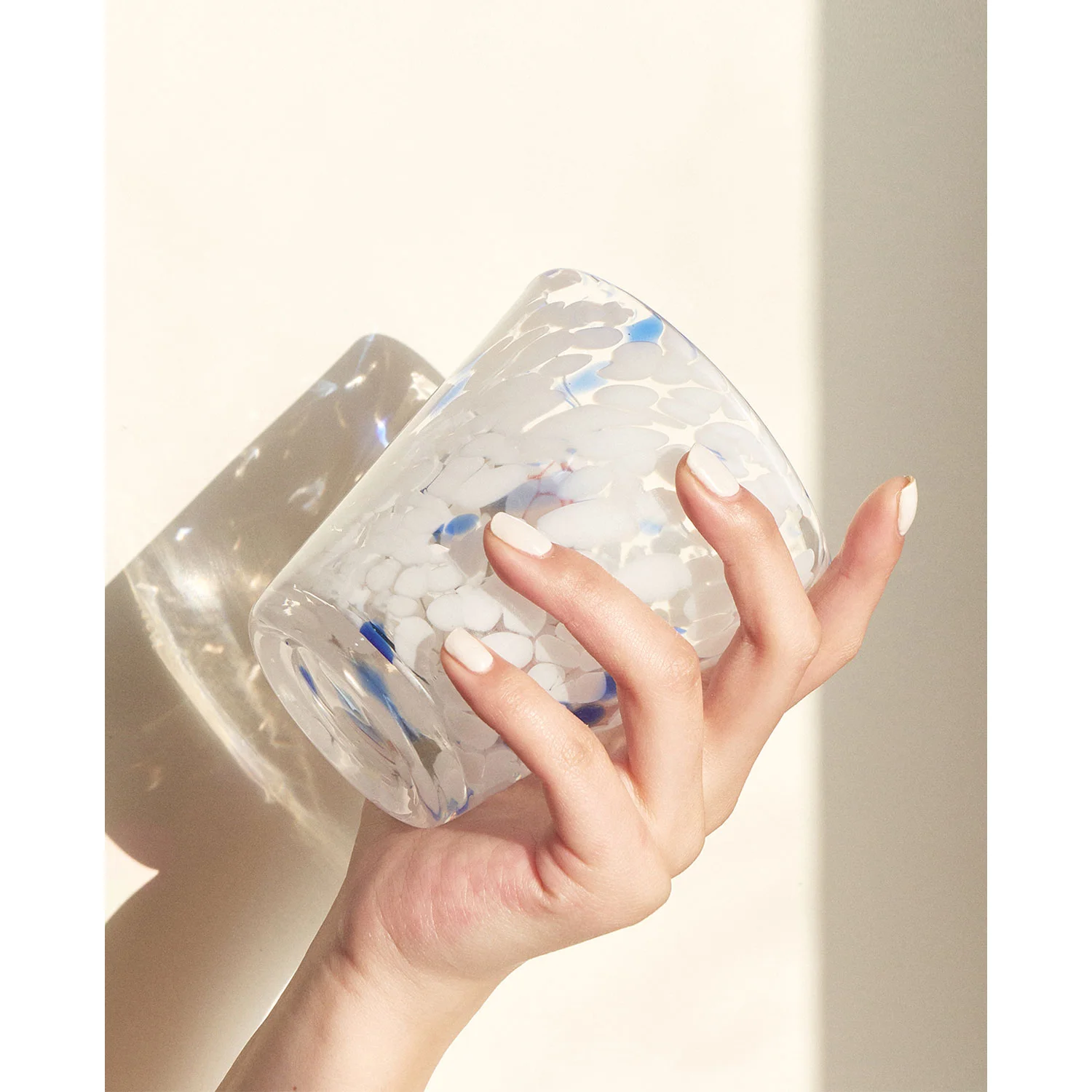 Vintage Glass Cups-Sunlit Ocean Vibes, Handcrafted Luxury Gift for Caf&eacute;s Photography Essential