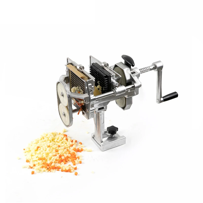 

Коммерческая машина для нарезки кубиков картофеля огурца редиса ручная машина для нарезки кубиков фруктов и овощей машина для нарезки кубиков