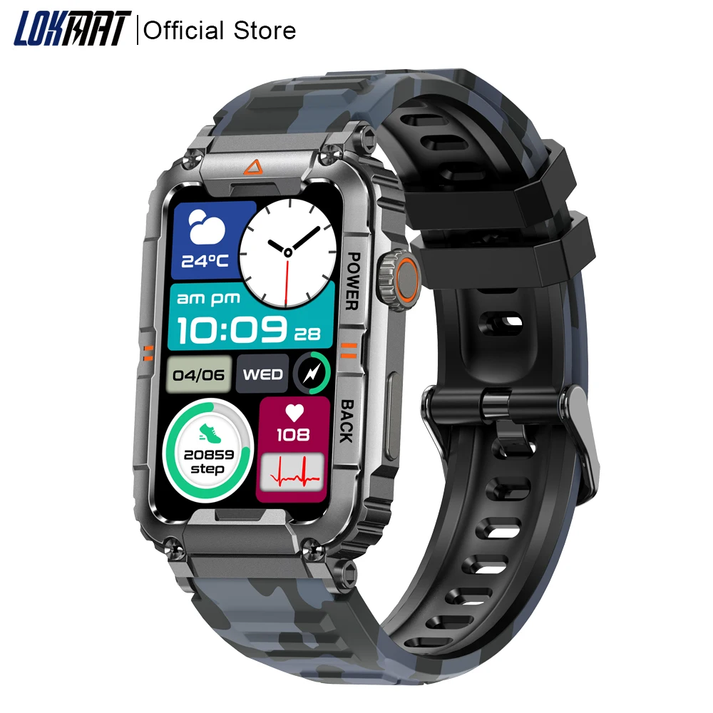 LOKMAT-reloj inteligente deportivo para hombre y mujer, accesorio