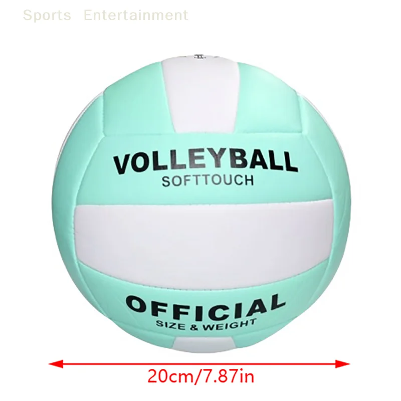 1Pc Size 5 Volleyball Rubber+PVC Ball Sports Sand Beach Playground Gym Game Play Competition For Beginner Teenager Training