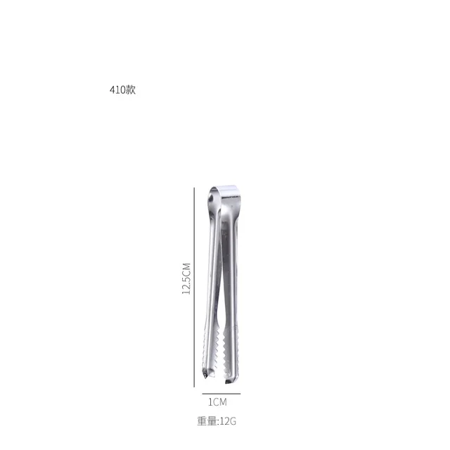 1Db Konyhai Szerszám Rozsdamentes Acél Fogók A Grillező Parti Bárhoz Bbq Clip Kenyér Étel Jégbilincs Jégfogó Főzési Kiegészítők - Image 2