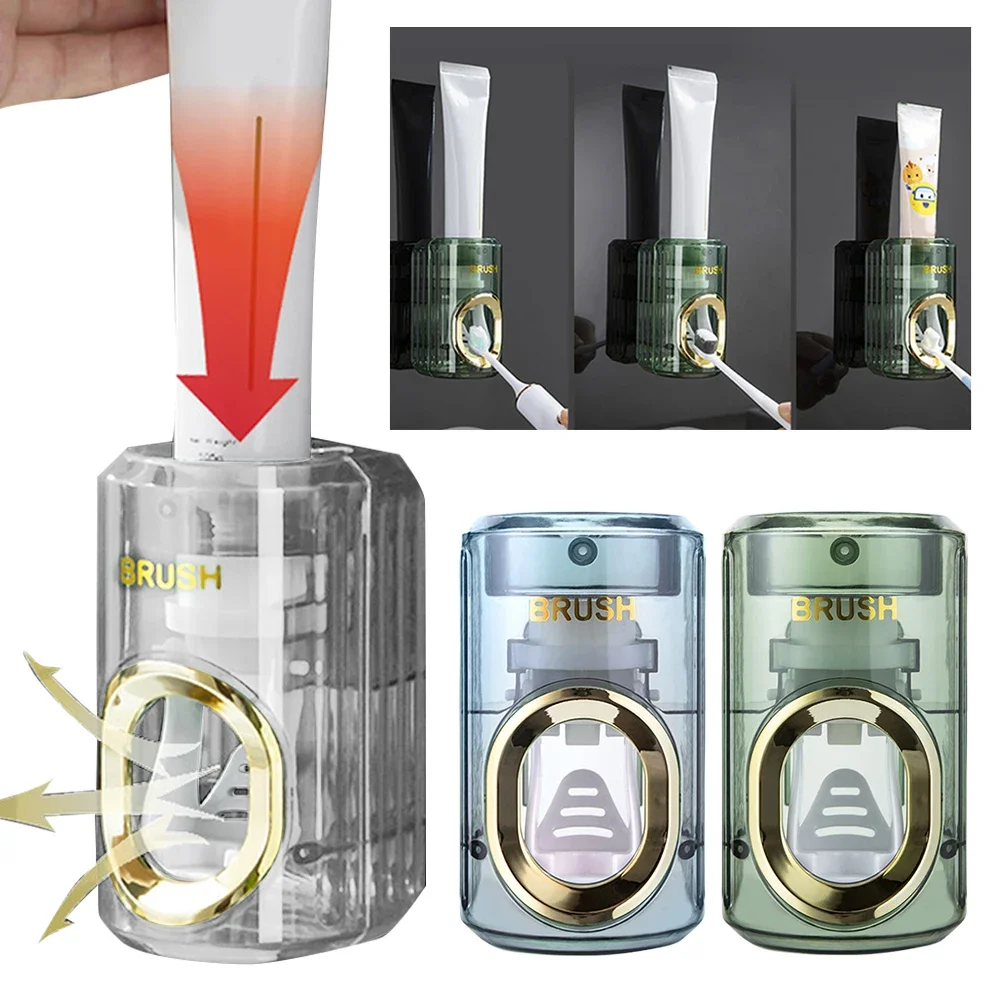 Automatic Toothpaste Dispenser Light Luxury Toothpaste Squeezer Waterproof Wall Mounted Toothpaste Squeezer Bathroom Accessories 3