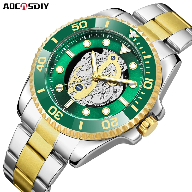 AOCASDIY Watches for Men Luxury Men's Watch Waterproof Chronograph Quartz Wristwatch Date Luminous Man Clock Relogio Masculino