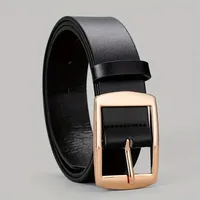 Ceinture de luxe unisexe en cuir PU, boucle ardillon en métal, sangle de taille de styliste de haute qualité pour hommes et femmes, Jeans durables et polyvalents, nouvelle collection 2026 4