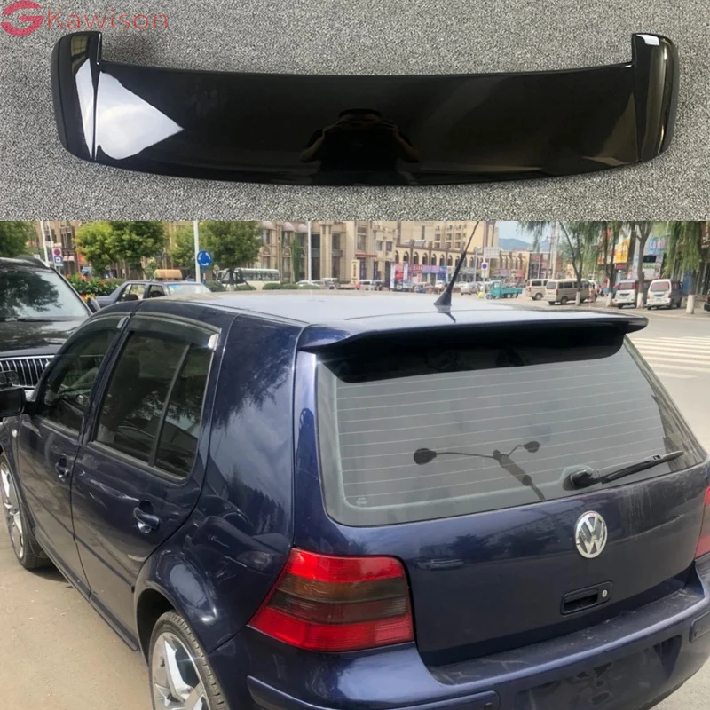 

For Volkswage VW Golf 4 IV MK4 Standard and R32 1998-2004 ABS Unpainted Grey Back Windshield Spoiler