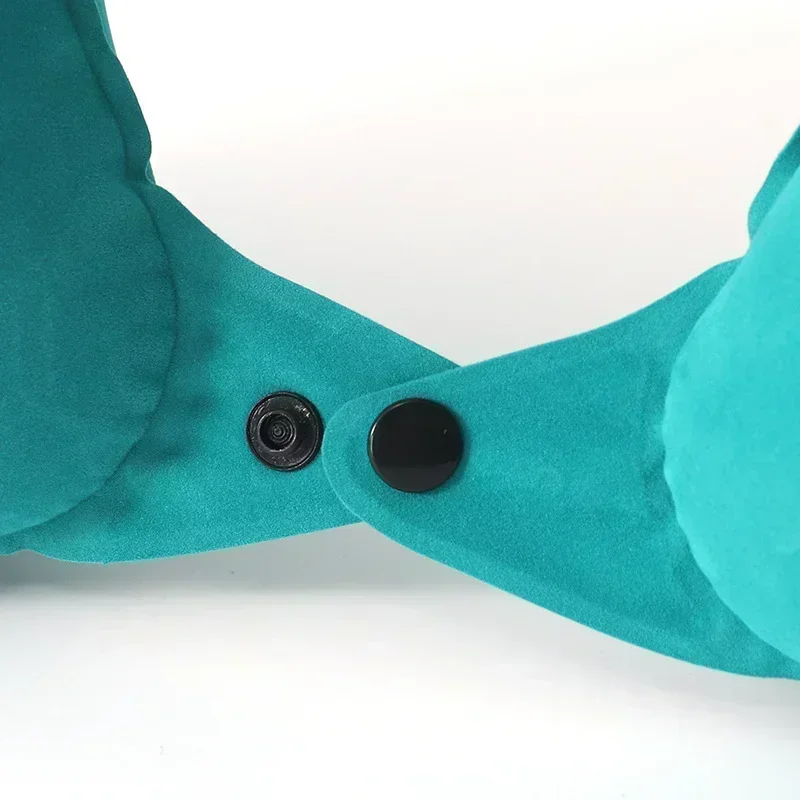 1pc Travel Pillows Airplanes Inflatable Super Light Portable Neck Pillow U-Shape Automatic Inflatable Cervical Vertebr Pillow 3