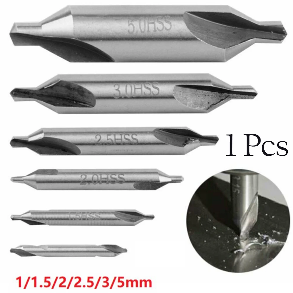 

HSS Center Drill Countersink Bit Mill Tackle Tool Double 1-5mm Metal Drill Bit Power Tools Hole Drilling Hole Cutter