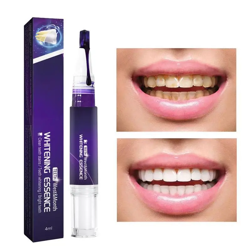 Фиолетовая осветляющая палочка для зубов и гель для нежного отбеливания зубов с эффектом отбеливания желтые зубы