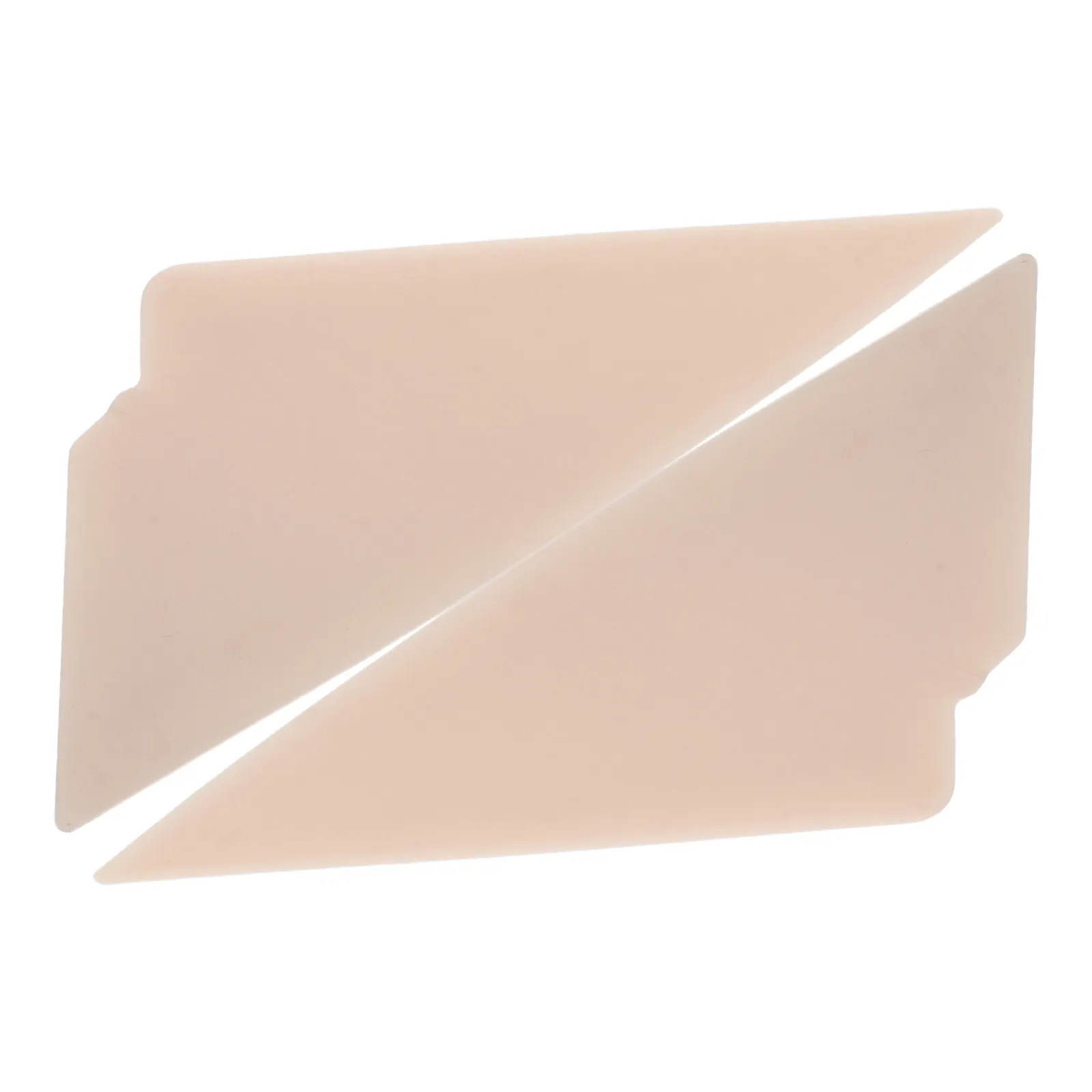 2개입 자동차 필름 도구 삼각형 팁 스크레이퍼 플라스틱 휴대용 트리밍 필름 제거 윈도우 틴트 비닐 랩 스퀴지