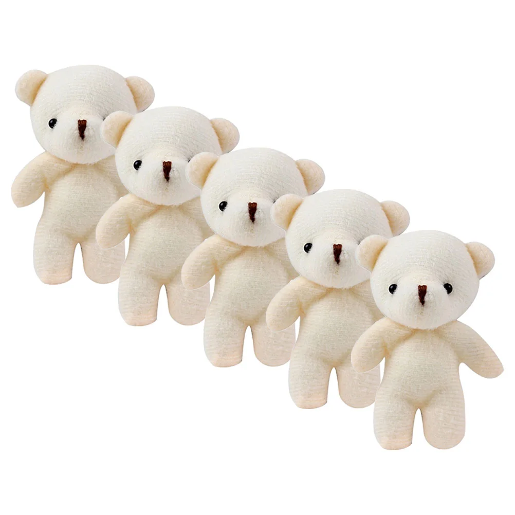 

5/10/12/18/20pcs 11cm Mini Stuffed Plush Teddy Bear Dolls Toys Tiny Bears Keychain Bag Hanging Pendant Children Birthday Gifts