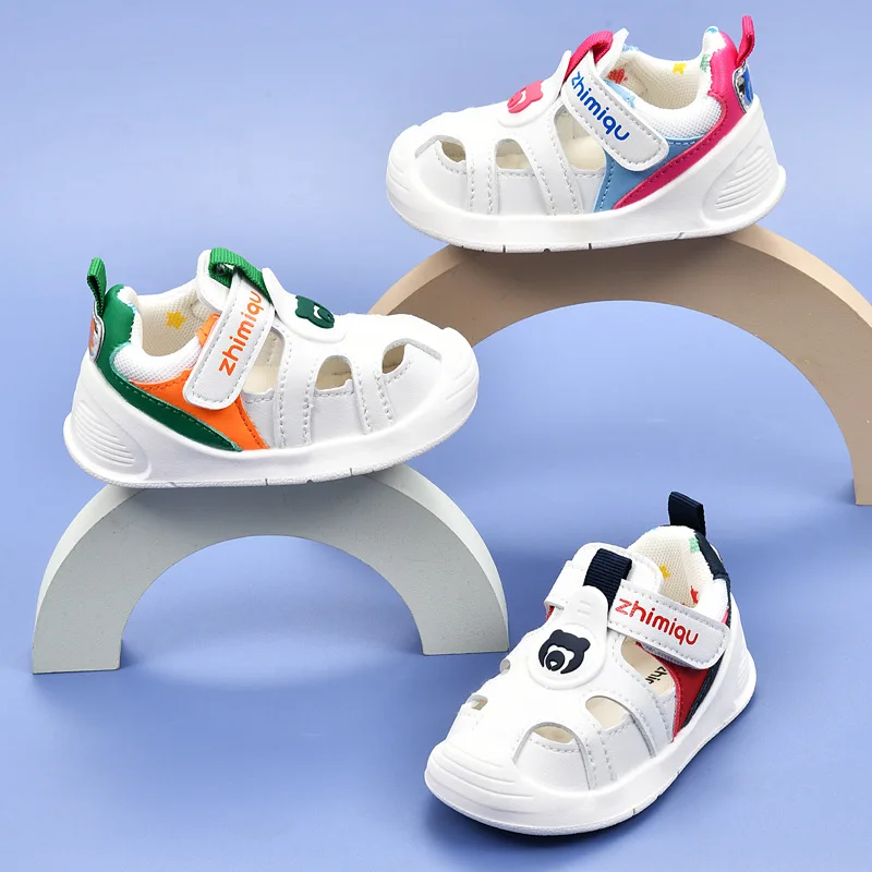 цена Baby Sandals Men's Summer Toddler Shoes for Baby 0 1-2 Years Old Baby Soft Bottom Infant Function Baby Girl Shoes