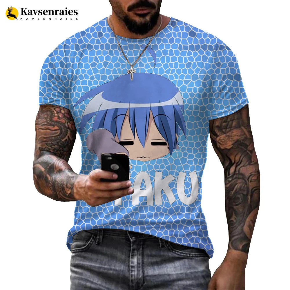 

OTAKU 3D Printed T-Shirt Anime Lucky Star Streetwear Men Women Fashion O-Neck T Shirt Harajuku Oversize Tees Tops Unisex Tshirts