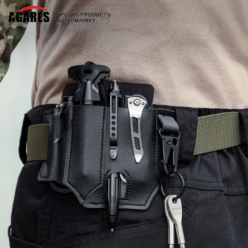 

Кожаная оболочка для Leatherman многофункциональная оболочка для повседневного использования карманный органайзер с держателем для ключей для ремня и фонарика походный инструмент для отдыха на природе