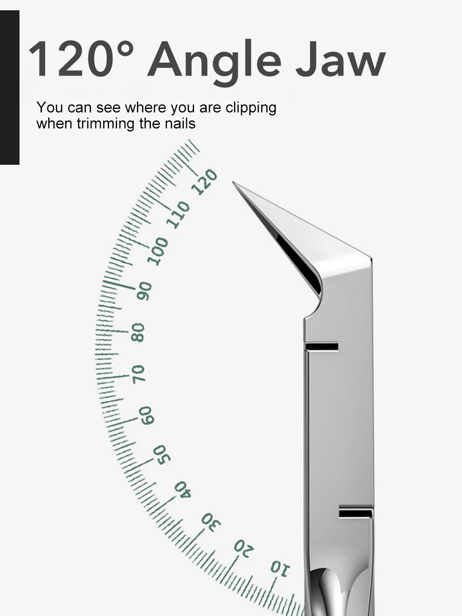 Description Picture 4 of item1Pcs Toenail Clippers For Thick Ingrown Nails Women Non-Slip Long Handle Toenail Cutter Trimmers Beauty Manicure Products Tools