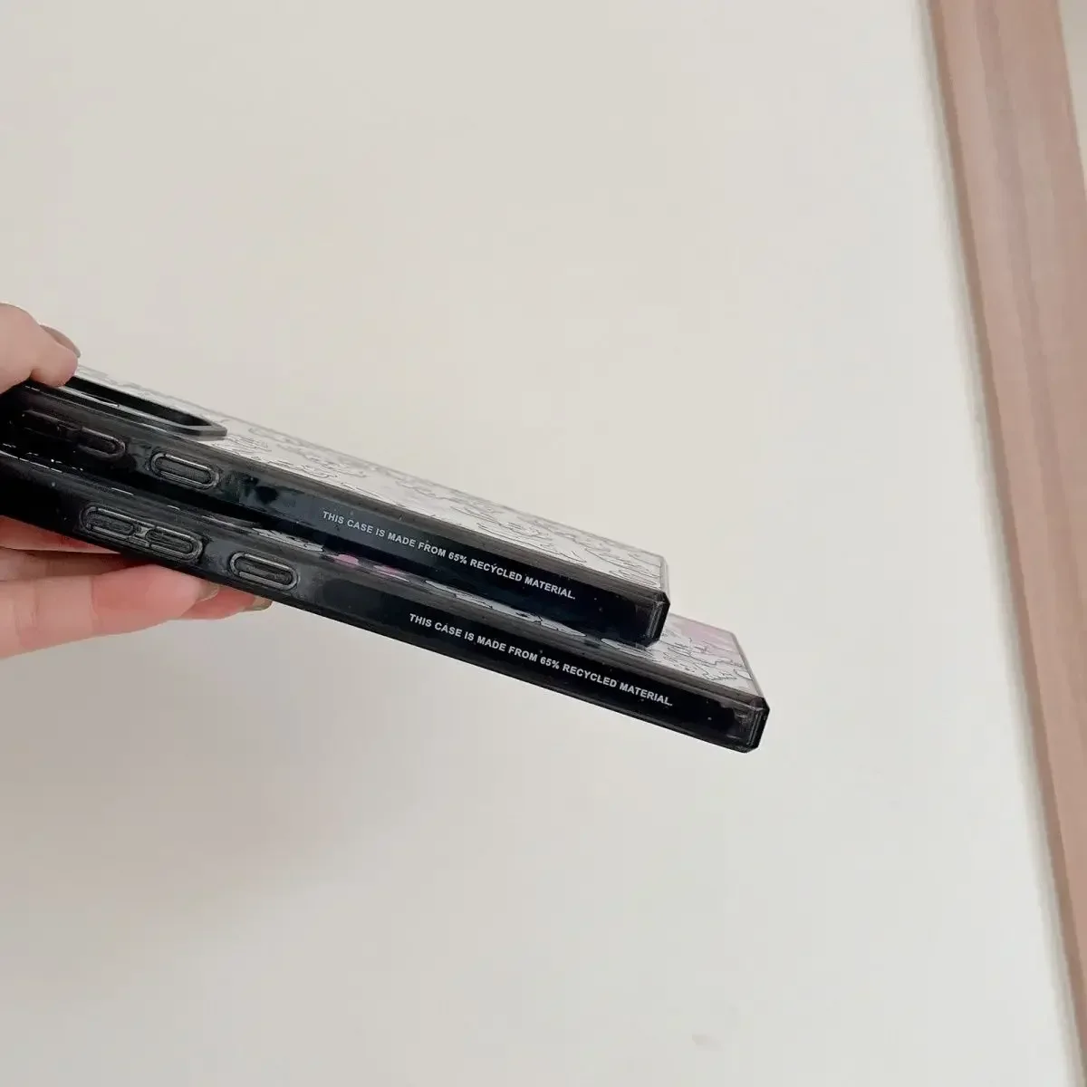 Rabbit Heart MagSafe Acrylic Black Border Magnetic Phone Case for Samsung Galaxy S22U S23 Ultra S24 Ultra Cover Protective Shell