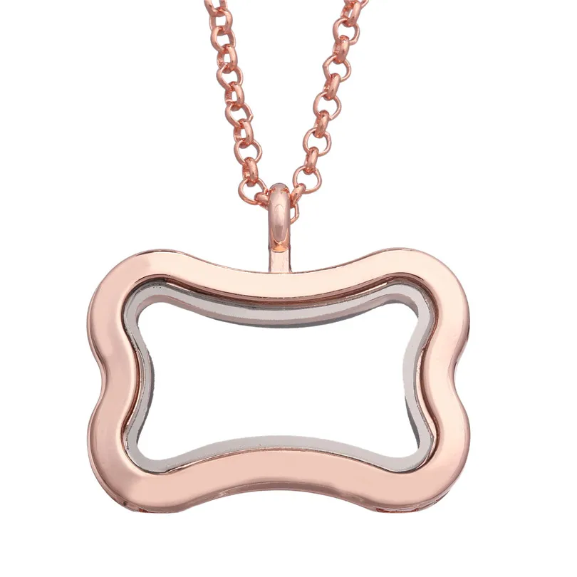 5Pcs Alloy Plain Bow-knot Glass Memory Floating Locket Charm Pendant Necklace Keychain For Men Women Gift Jewelry Making Bulk