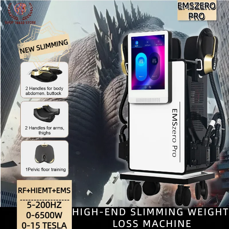 

Электромагнитная стимуляция EMSzero Pro Neo Rf 200 Гц 6500 Вт 2/4/5 Ручки Устройство для скульптурирования тела и наращивания мышц