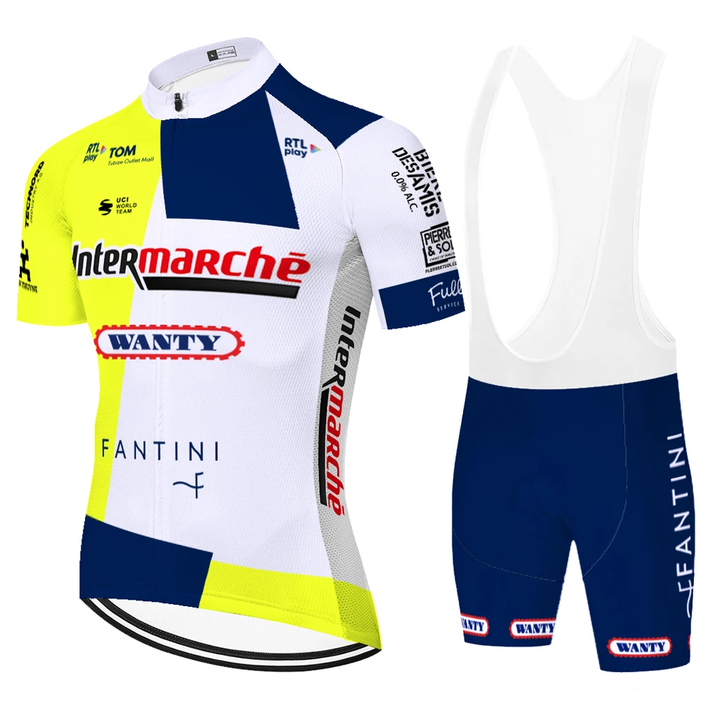 Team wanty Cycling Clothes Summer Quick Dry Breathable Short Sleeve Cycling Jersey Men Completo Ciclismo Estivo