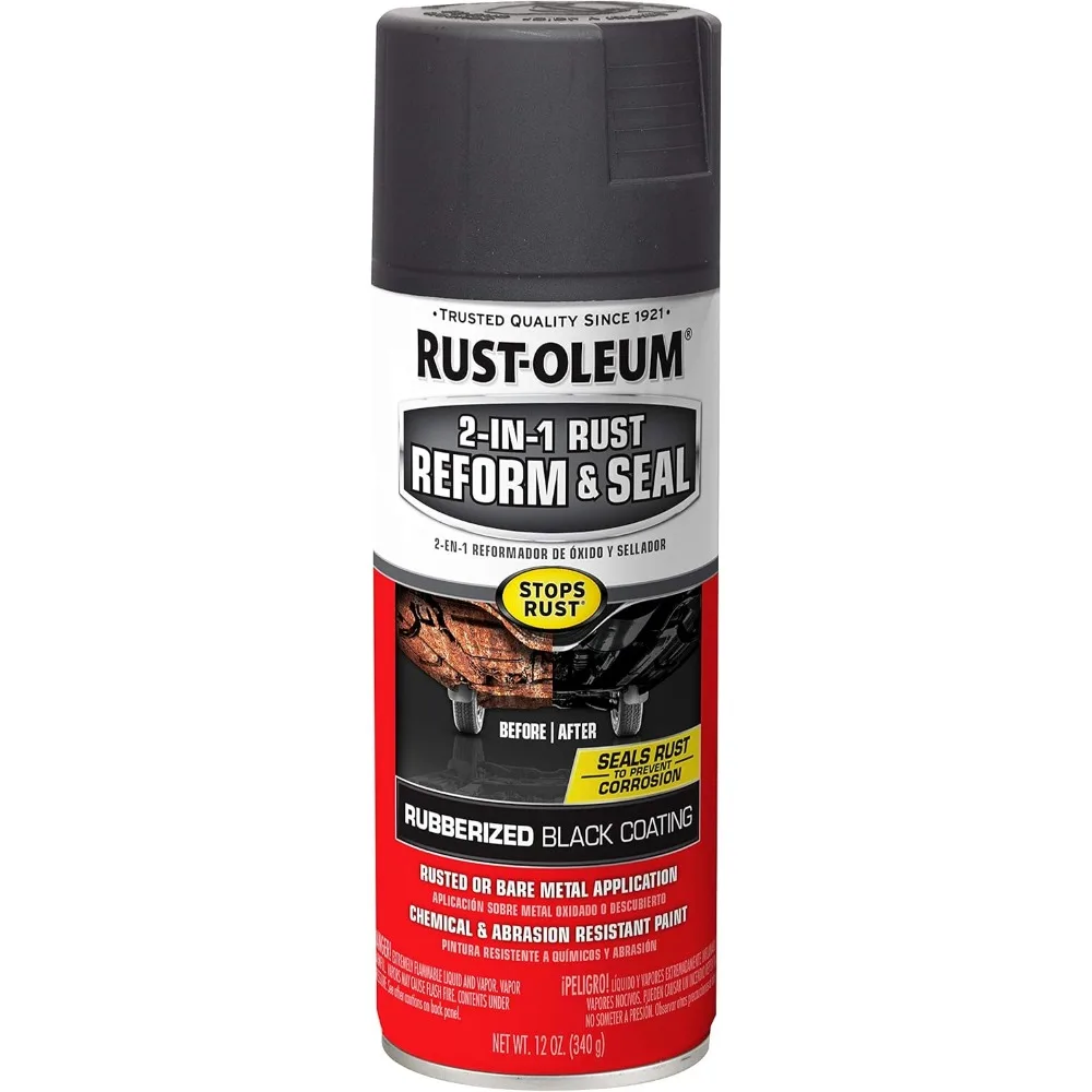 344763-4PK Automotive 2-in-1 Rust Reform & Seal, Quart, Black, 32 Fl Oz (Pack of 4) 3