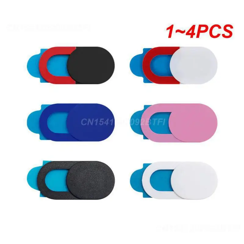 1 ~ 4Pcs Cover Shutter Plastic 1- Webcam Cover Per Laptop Ipad Camera Cover Anti Spy Webcam Privacy Sticker