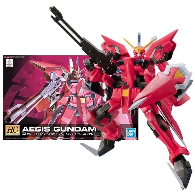 

Bandai Genuine Gundam Model Kit Anime Figure HG SEED R05 GAT-X303 Aegis Collection Gunpla Anime Action Figure Toys for Children