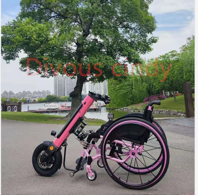 Handicapped Manual Wheelchair Aid Front Drive Electric Hand Carriage