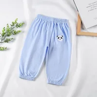 Children's Cotton Anti Mosquito Pants Baby Boys and Girls Thin Loose Casual Bloomers 1 2 3 4 5 Years Summer Kids Pants 3