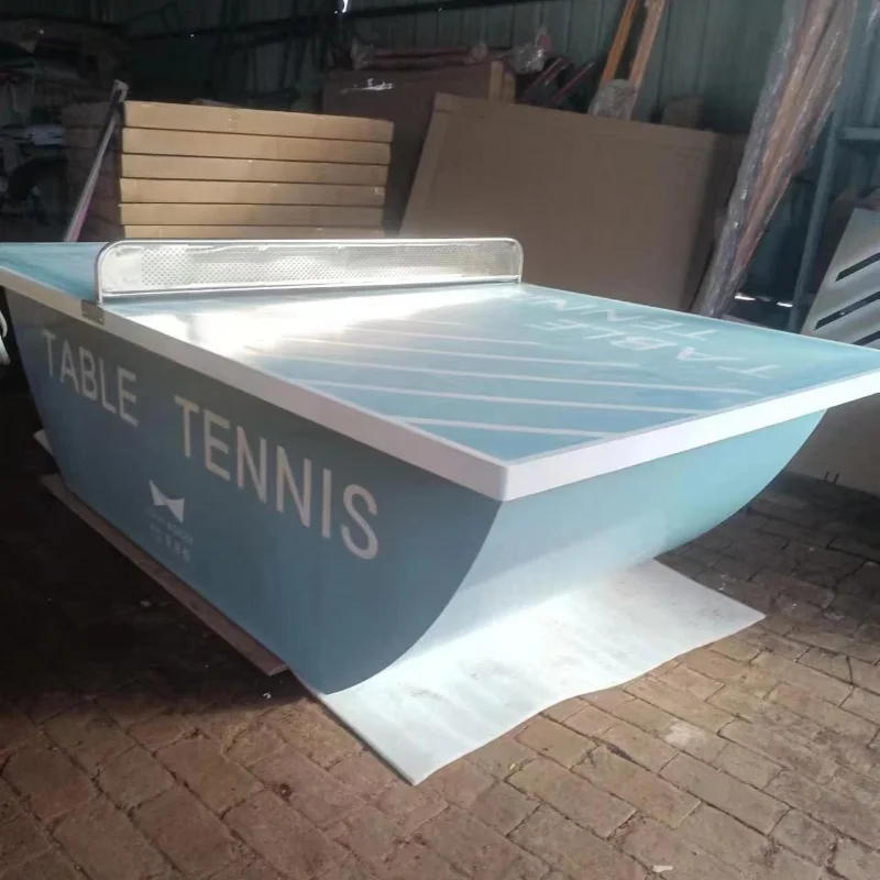 Tennis table indoor and outdoor folding mobile all-inclusive game boat table tennis