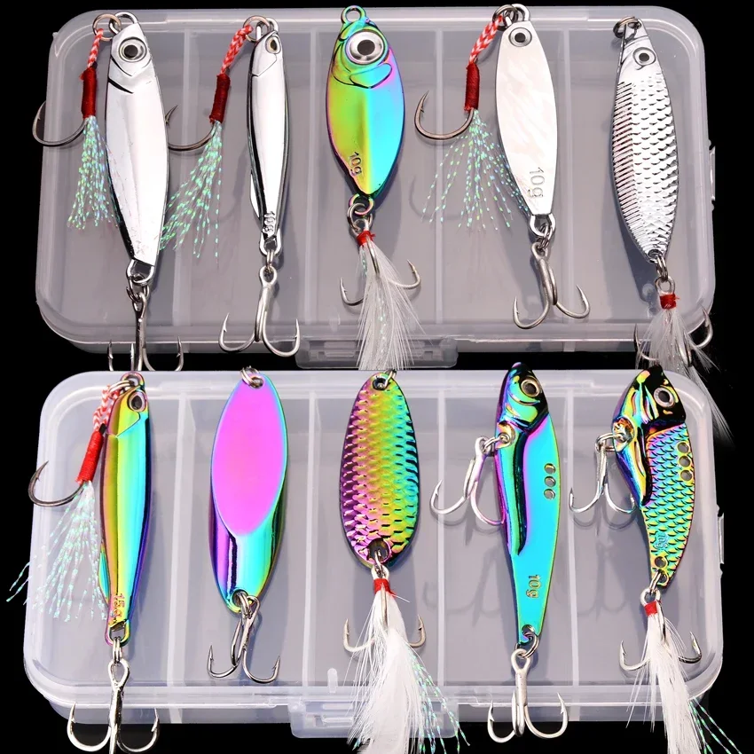 Lot De 10 Leurres De Pêche Durs VIB - Méné 11,5 Cm 10,5g - Crochets Aiguisés