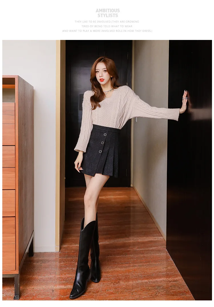 2022 Pleated Skirt Women Autumn Irregular Slim A-line Skirt Korean Fashion School Uniform Girls Casual Preppy Style pink skirt