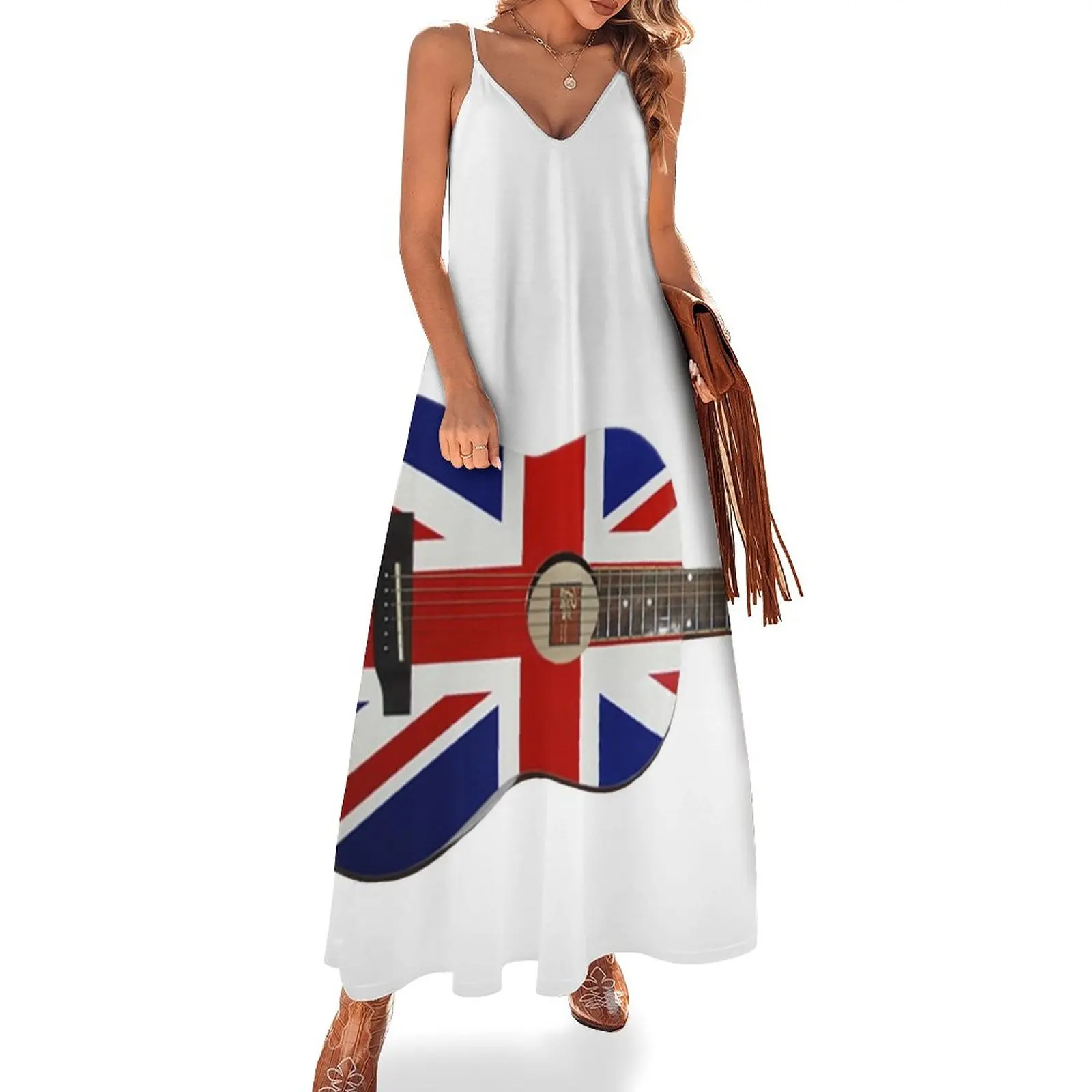 

Union Jack Guitar Sleeveless Dress Dress vintage Casual dresses