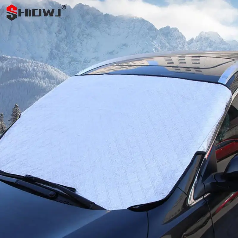 Car Windshield Cover Winter Sun Snow Ice Cover Waterproof Dustproof Anti-frost Anti-fog UV Protection Auto Car Accessories