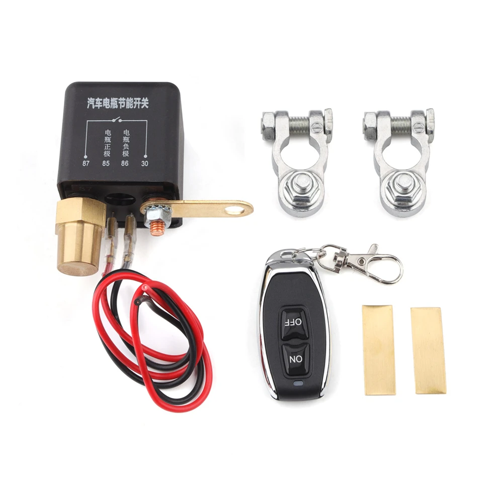 12V 230A Car Master Battery Wireless Remote Control Disconnect Cut Off Isolator Switch Relay Positive/Negative Universal