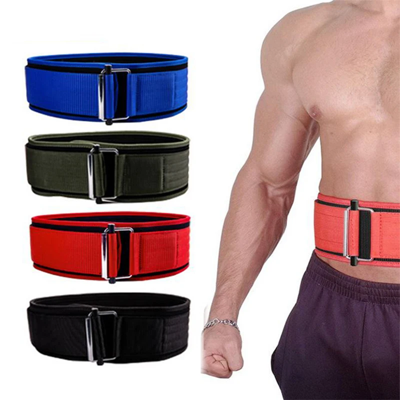 

Adjustable Nylon EVA Weight Lifting Belt for Men & Women, Self-Locking Gym Belt for Weightlifting, Powerlifting, Squat, Deadlift