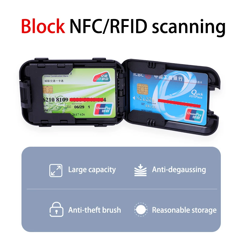 

Portable Storage Box Minimalist Mini Wallet Clip Anti-Theft Ultra Thin Clip Multi-function Pocket Cash Credit Card Holder