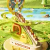 Ducks Climbing Toys Electric Duck Track Slide Toys LED Flashing Lights Music Button Toys Electric Climbing Stairs Toy Kids Gifts 2