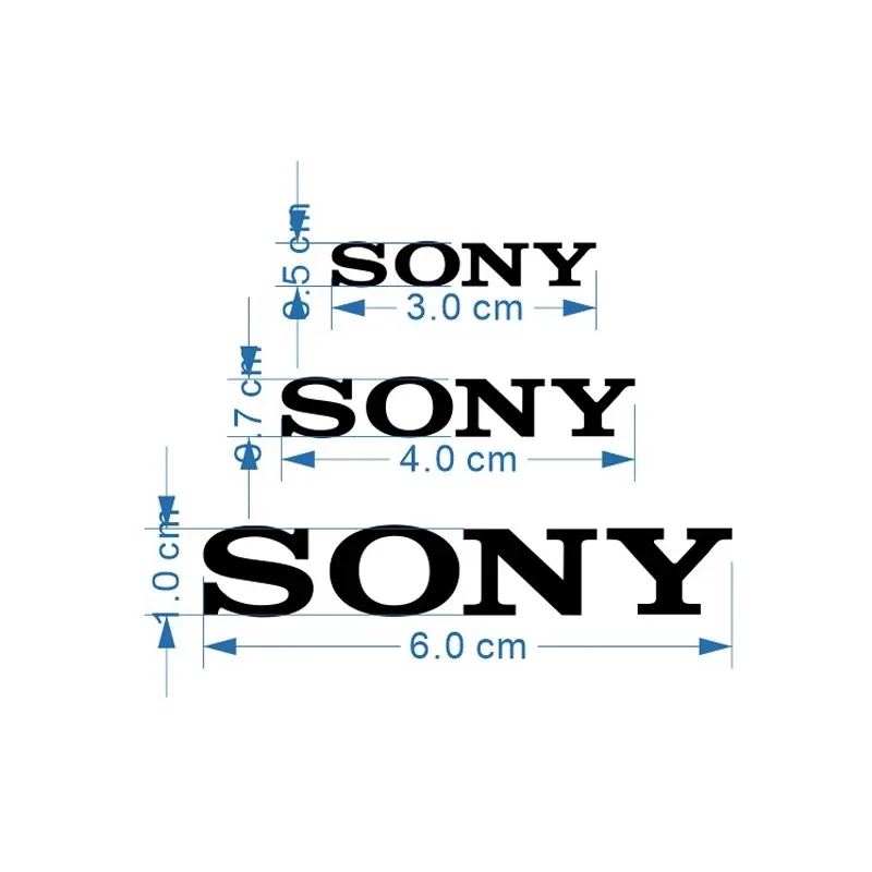 Decorative stickers computer stickers computer decoration SONY metal sticker for laptop PC tablet desktop computer mobile digital camera personalized DIY decoration