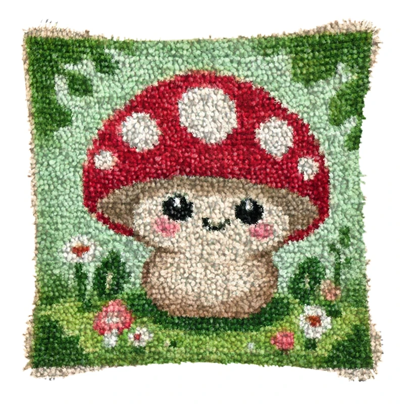 Cartoon Embroidery Pillow Knooppakket Latch Hook Kit Pillow Cross Stitch Kit Carpet Embroidery DIY Pillows