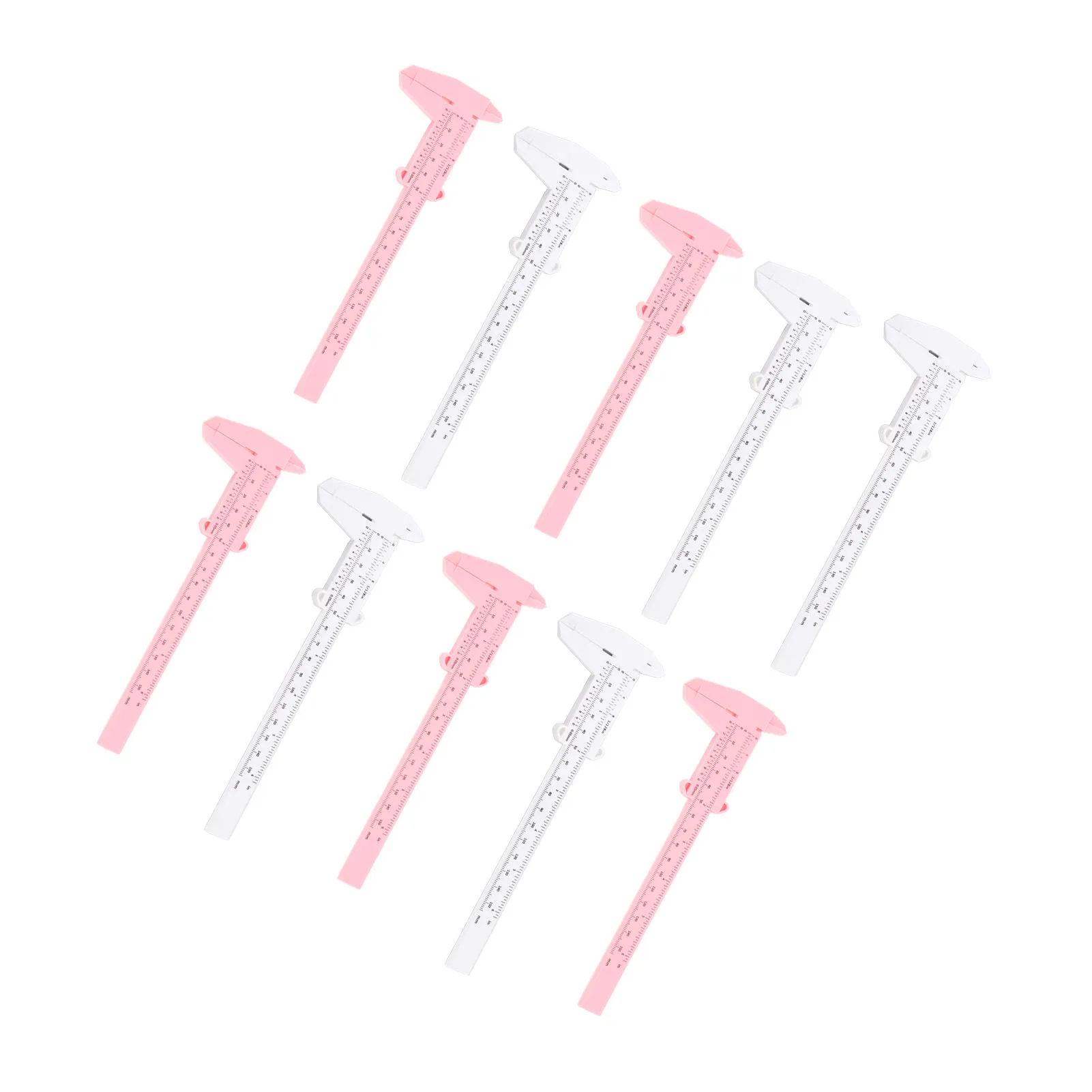 

10PCS 150mm Eyebrow Stencil Microblading Ruler Clear Scale Stencil Guide Measuring Tool for Eyebrow Shape Assist