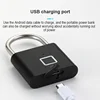 Xiaomi Fingerprint Padlock Smart USB Rechargeable Door Lock Waterproof Biometric Thumbprint Quick Unlock Zinc Alloy Door Padlock 6