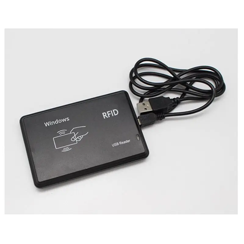 B24B 5X RFID 스마트 카드 리더기(USB 포트 포함), 13.56Mhz IC 카드, 비접촉식 감도, 윈도우 시스템 리눅스 지원