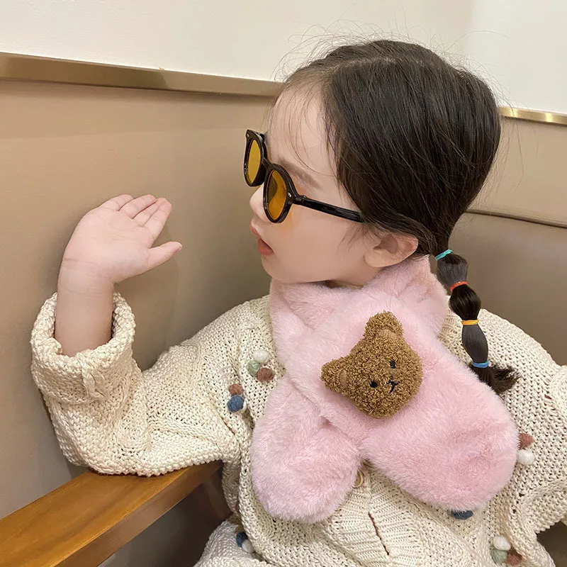 Children Scarf Autumn Winter Outdoor Kids Neckerchief Baby Accessories