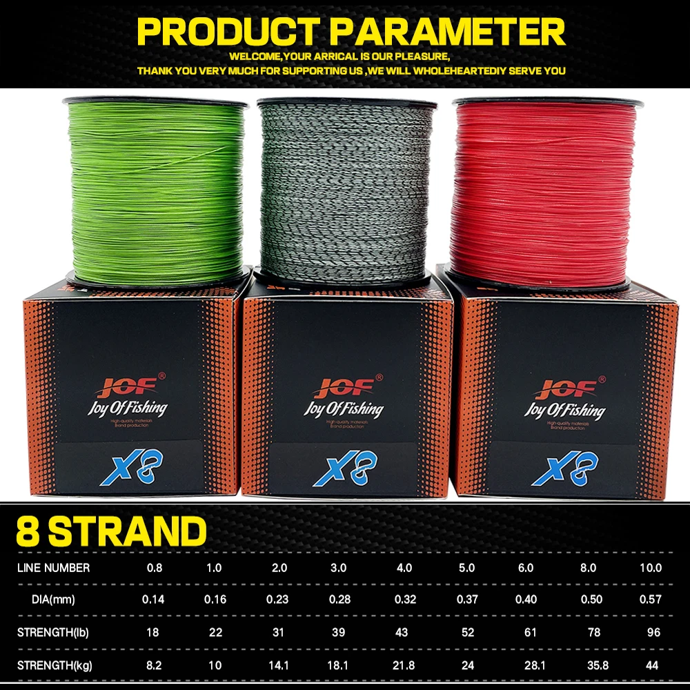 Pe Braided Fishing Line 8Strands Super Strong Multifilament 0.14-0.5mm Carp 300/100m Fishing Cord
